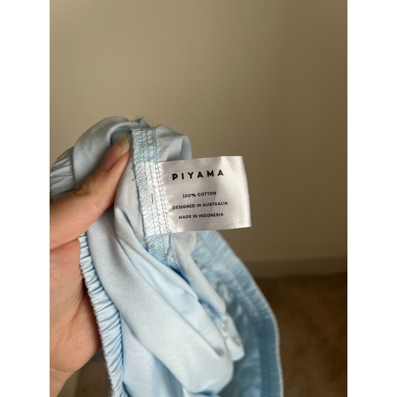 Piyama Women's Nicolette Cotton Sleep Shorts in Baby Blue Size SMALL EUC - Picture 5 of 5